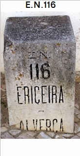 E.N. 116 - Ericeira - Mafra - Malveira - Venda do Pinheiro
 - Freixial - Bucelas - Alverca